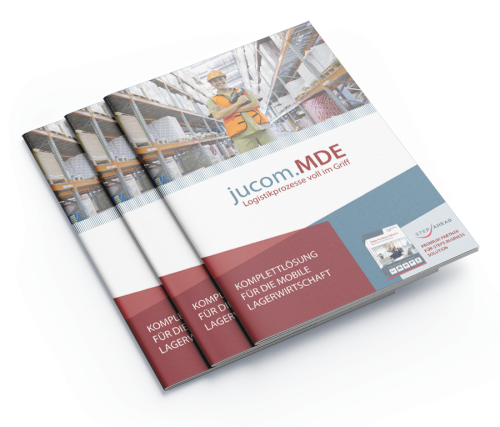 jucom.MDE Broschüre zur Software für mobile Datenerfassung für Unternehmen und Onlineshops